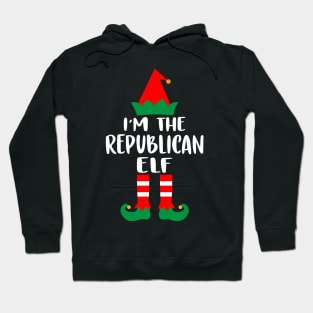 I'm The Republican Elf Family Matching Group Christmas Costume Pajama Funny Gift Hoodie